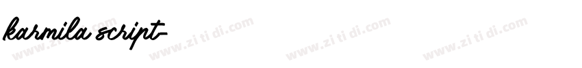 karmila script字体转换